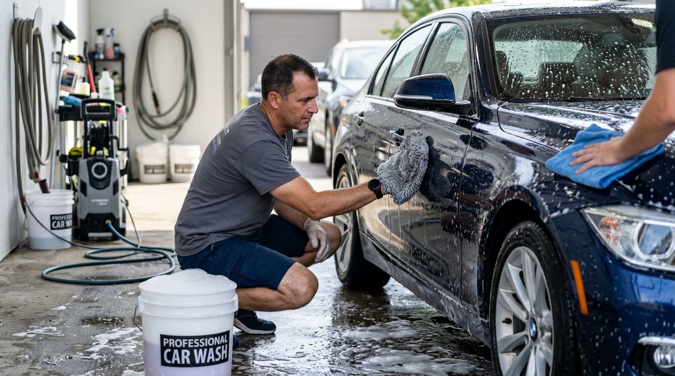 Ręczne mycie auta: Precyzja i kontrola