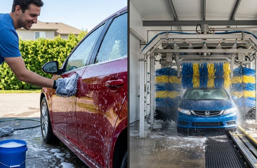 Ręczne mycie auta vs myjnia automatyczna: co wybrać?